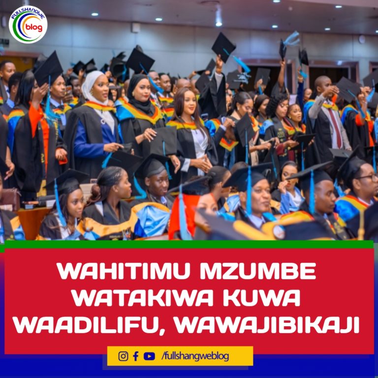 WAHITIMU MZUMBE WATAKIWA KUWA WAADILIFU, WAWAJIBIKAJI