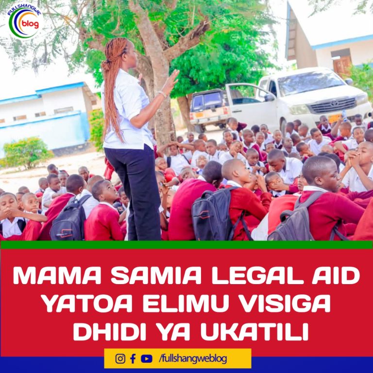 MAMA SAMIA LEGAL AID YATOA ELIMU VISIGA DHIDI YA UKATILI