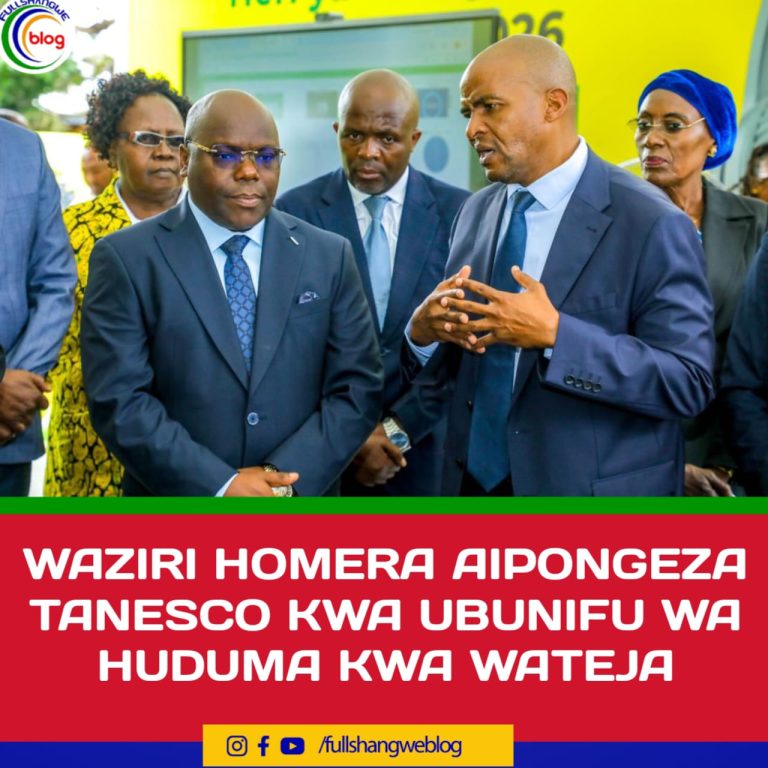 WAZIRI HOMERA AIPONGEZA TANESCO KWA UBUNIFU WA HUDUMA KWA WATEJA