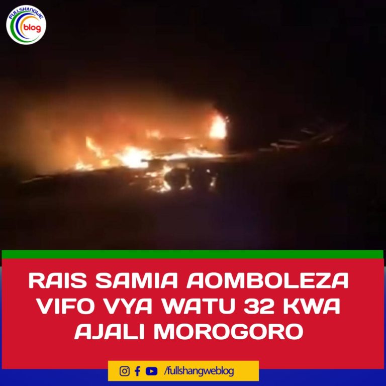 RAIS SAMIA AOMBOLEZA VIFO VYA WATU 32 KWA AJALI MOROGORO