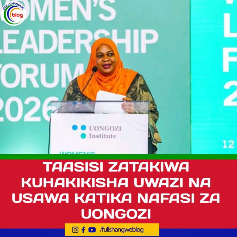 TAASISI ZATAKIWA KUHAKIKISHA UWAZI NA USAWA KATIKA NAFASI ZA UONGOZI