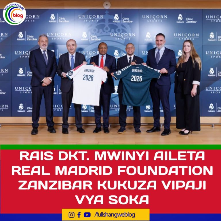 RAIS DKT. MWINYI AILETA REAL MADRID FOUNDATION ZANZIBAR KUKUZA VIPAJI VYA SOKA