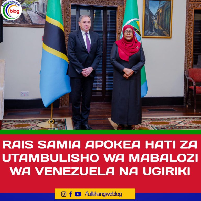RAIS SAMIA APOKEA HATI ZA UTAMBULISHO WA MABALOZI WA VENEZUELA NA UGIRIKI