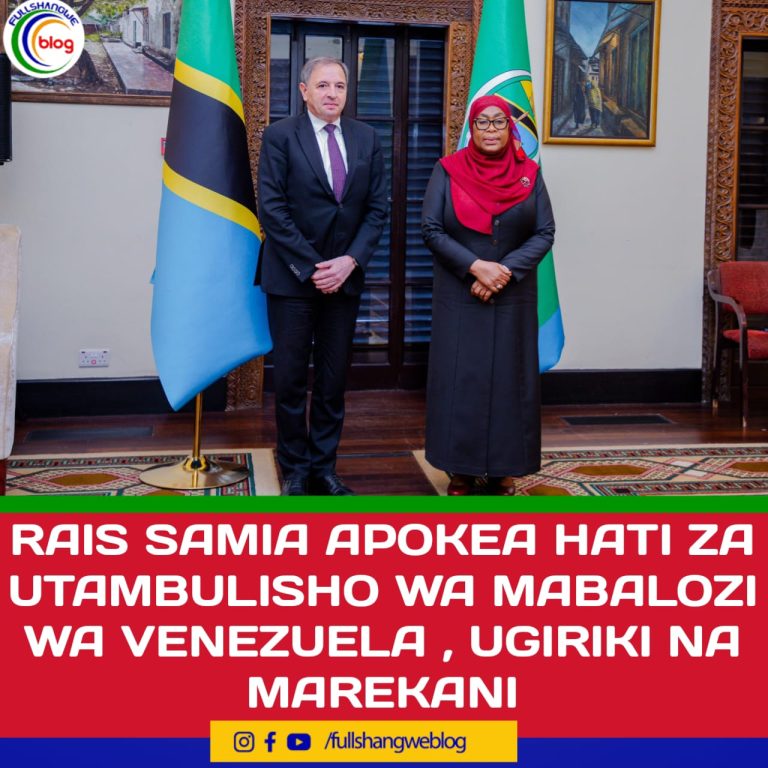 RAIS SAMIA APOKEA HATI ZA UTAMBULISHO WA MABALOZI WA VENEZUELA, UGIRIKI NA MAREKANI