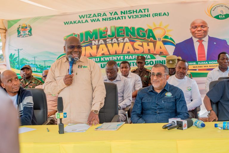 DKT. HOMERA AAGIZA UZINDUZI WA KAMPENI YA “WASHA UMEME VITONGOJINI” NCHI NZIMA