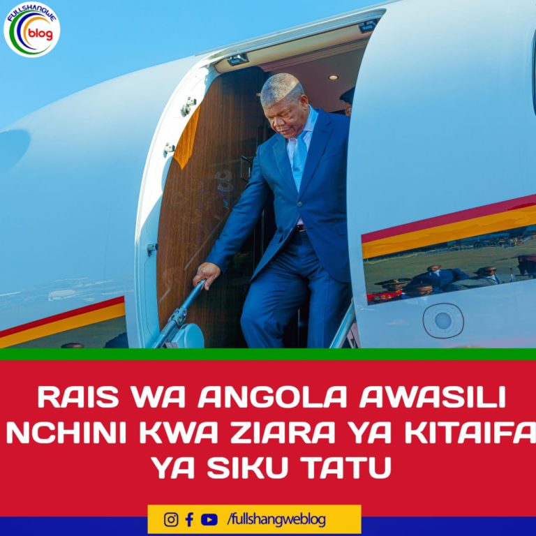 RAIS WA ANGOLA AWASILI NCHINI KWA ZIARA YA KITAIFA YA SIKU TATU